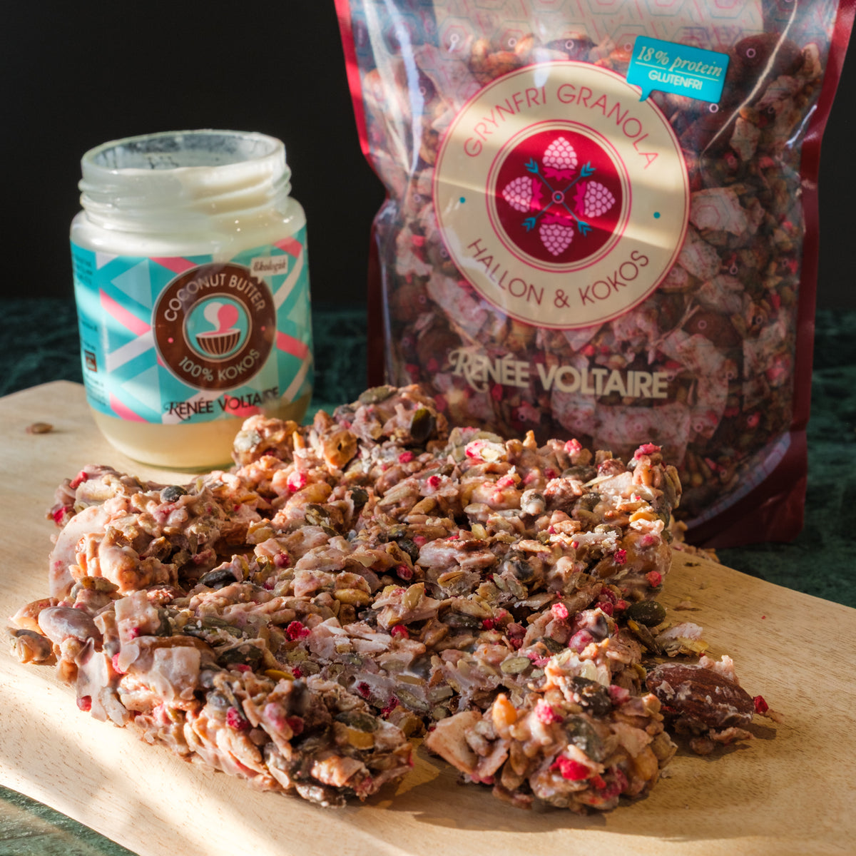 Grynfri Granola – Hallon & Kokos