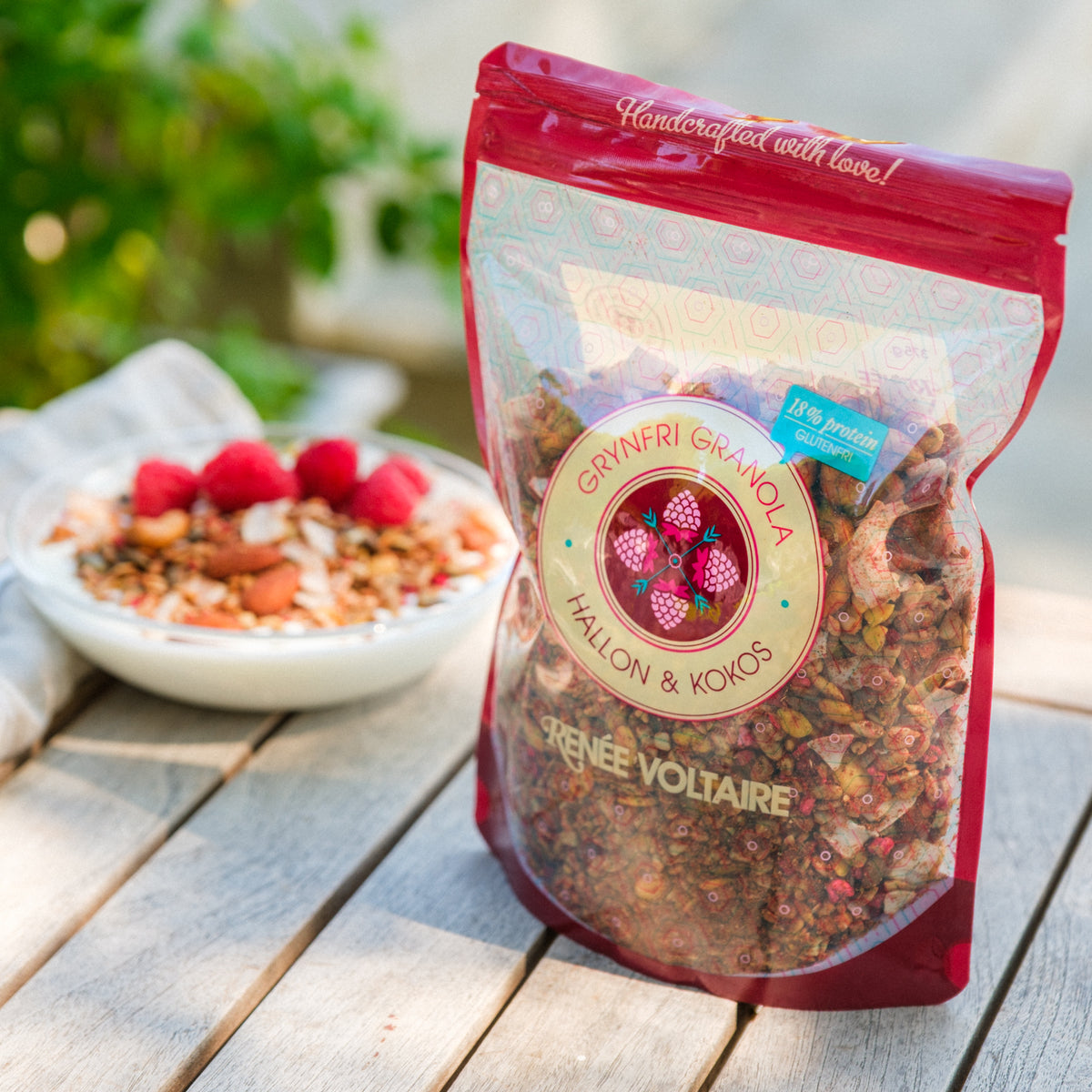 Grynfri Granola – Hallon & Kokos