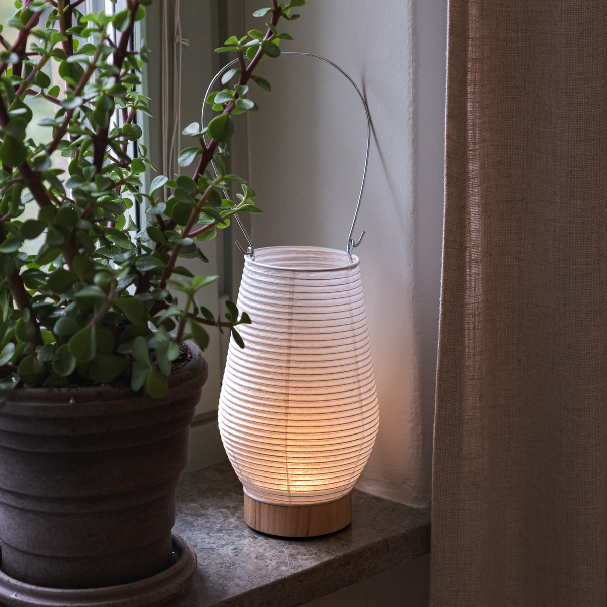 Washi Paper Lantern - Noppo (Tall)