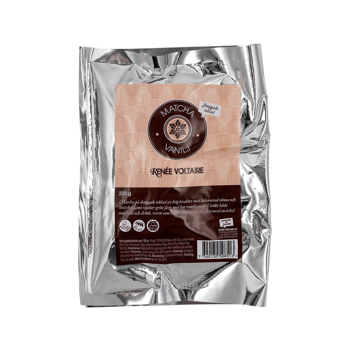 Matcha – Vanilj (Refill 200g)
